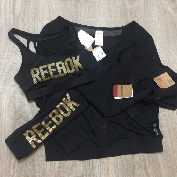 Reebok Other - Black and Gold Reebok Set